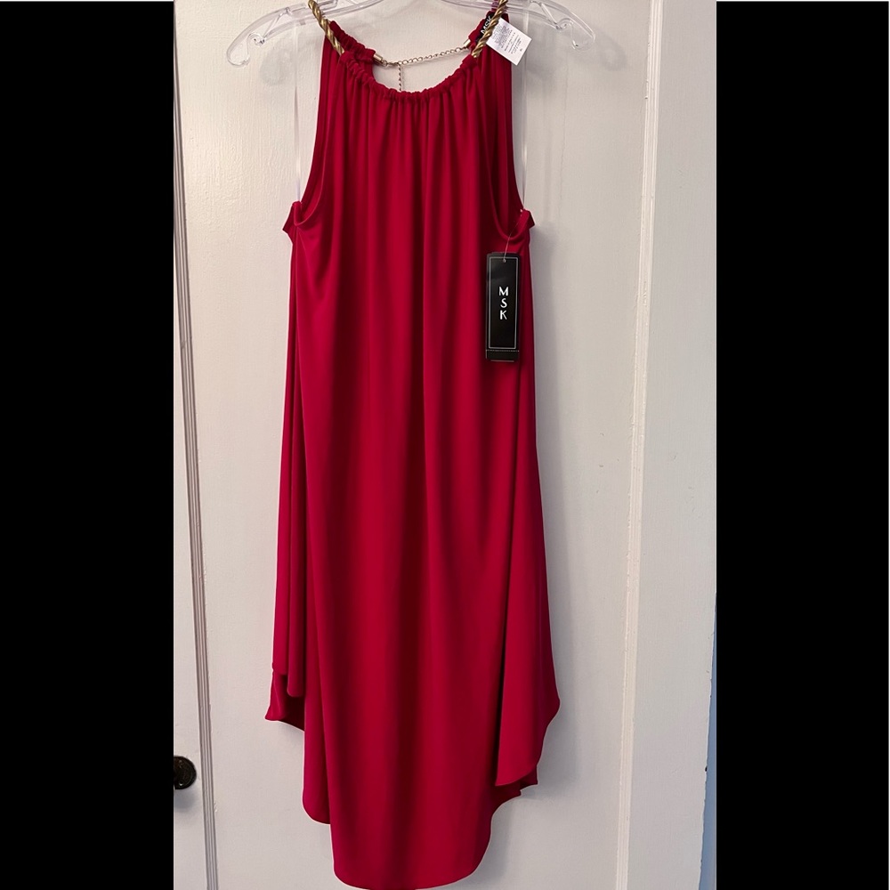Red  party dress By MSK